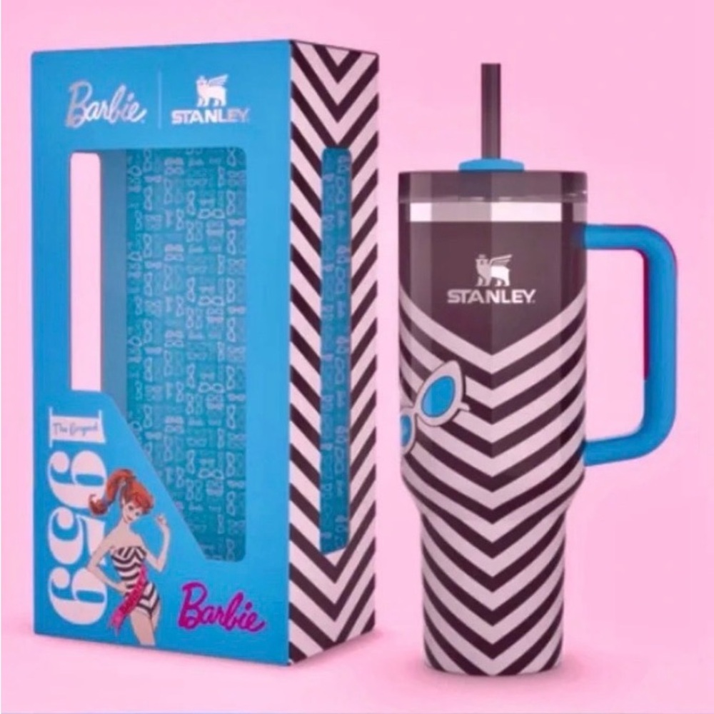 NEW in box never opened . BARBIE STANLEY CUP RETRO BARBIE DESIGN RARE - Picture 4 of 4